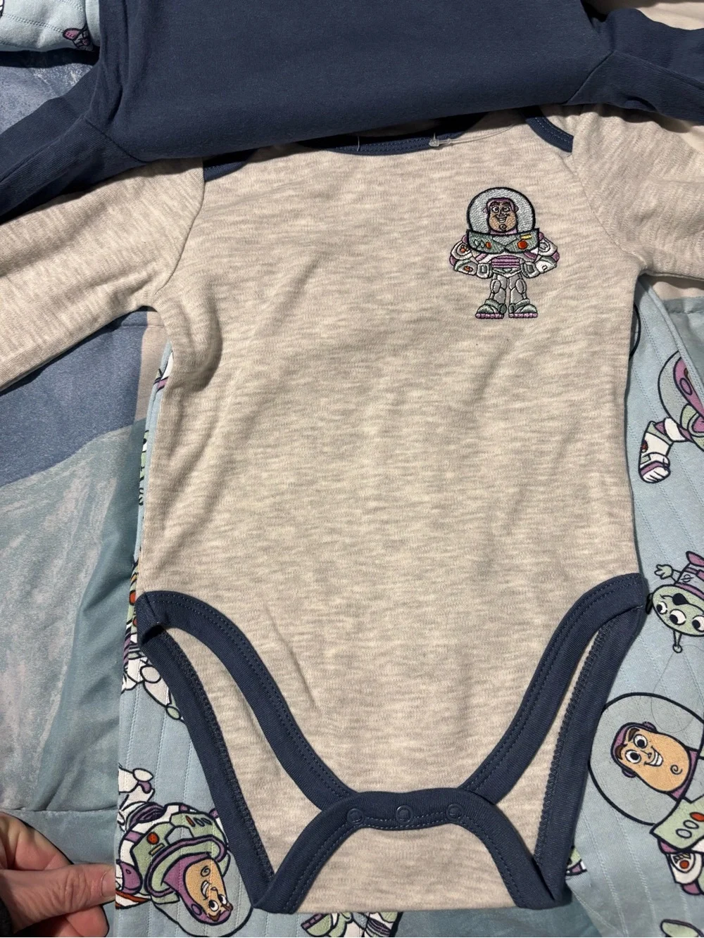 Disney Boys Light Blue and Navy Buzz Lightyear Matching Set size 18M
